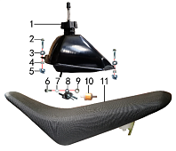 Бак топливный и седло