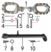 Подножки и подставка