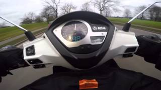 SYM SYMPHONY ST 125 - acceleration from 0 - 100 km/h